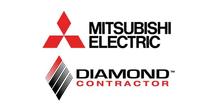 Logo for Mitsubishi Electric Diamond Contractor